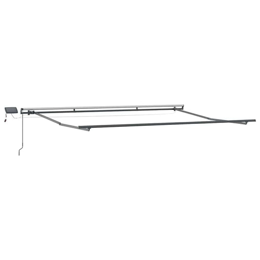 Markise mit Manuell Anthrazit 4.5 x 2.5 m Metall