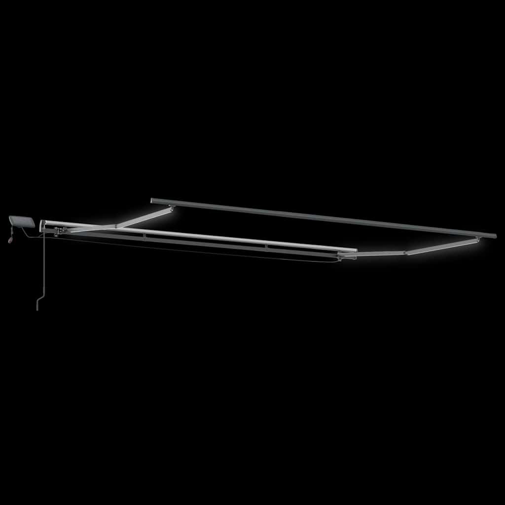 Markise mit Manuell Anthrazit 4.5 x 2.5 m Metall