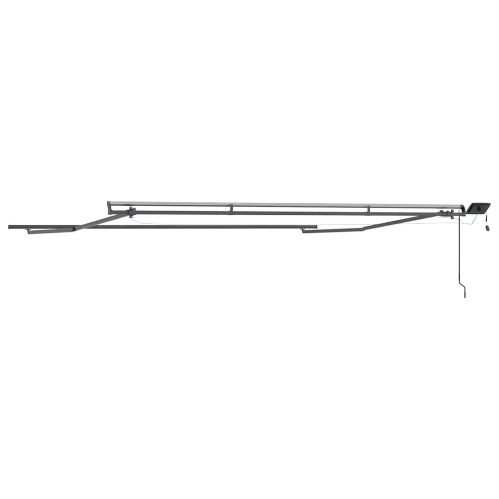 Markise mit Manuell Anthrazit 4.5 x 2.5 m Metall