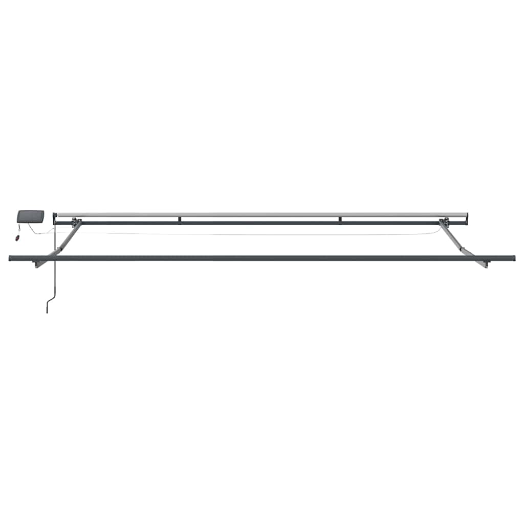 Markise mit Manuell Anthrazit 4.5 x 2.5 m Metall