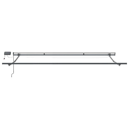 Markise mit Manuell Anthrazit 4.5 x 2.5 m Metall