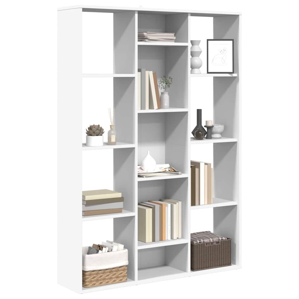 Raumteiler/Bücherregal Weiß 100x24x140 cm Holzwerkstoff