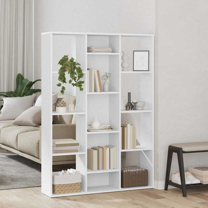 Raumteiler/Bücherregal Weiß 100x24x140 cm Holzwerkstoff