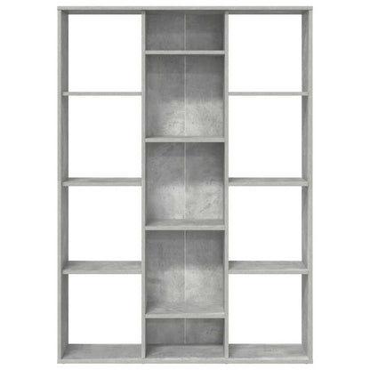 Raumteiler/Bücherregal Betongrau 100x24x140 cm Holzwerkstoff