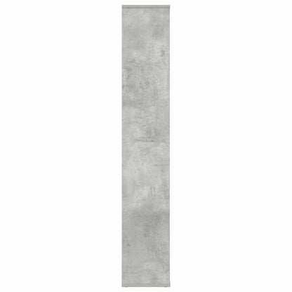 Raumteiler/Bücherregal Betongrau 100x24x140 cm Holzwerkstoff