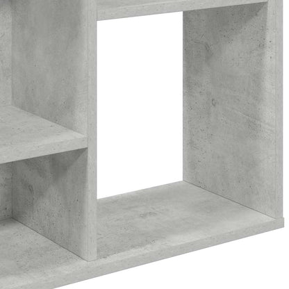Raumteiler/Bücherregal Betongrau 100x24x140 cm Holzwerkstoff