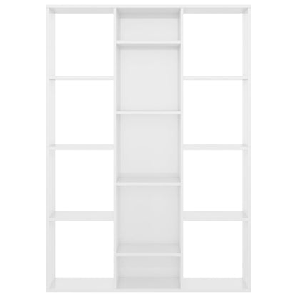Raumteiler/Bücherregal Hochglanz-Weiß 100x24x140 cm