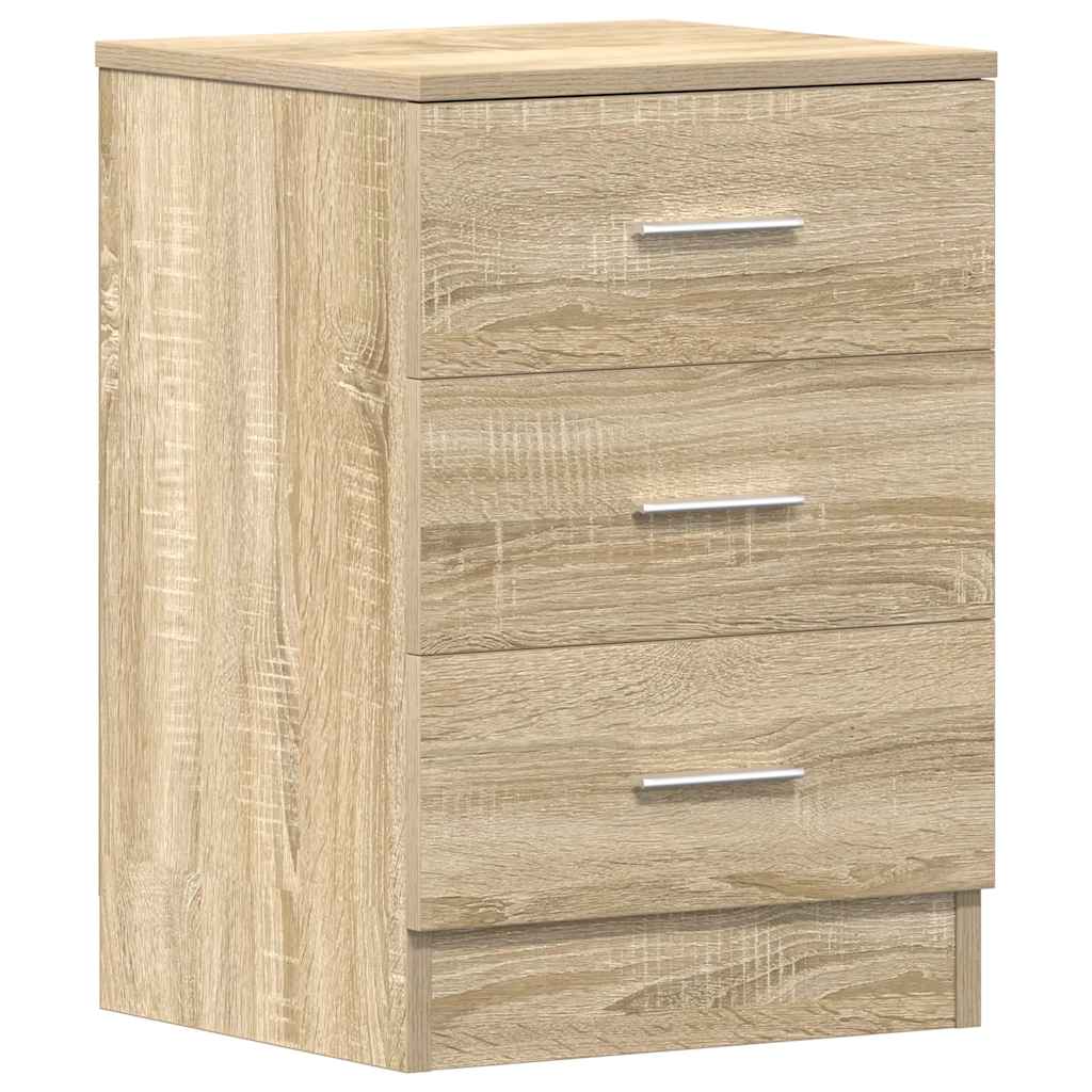 Nachttische 2 Stk. Sonoma-Eiche 38x35x56 cm Holzwerkstoff