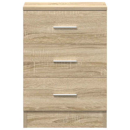 Nachttische 2 Stk. Sonoma-Eiche 38x35x56 cm Holzwerkstoff