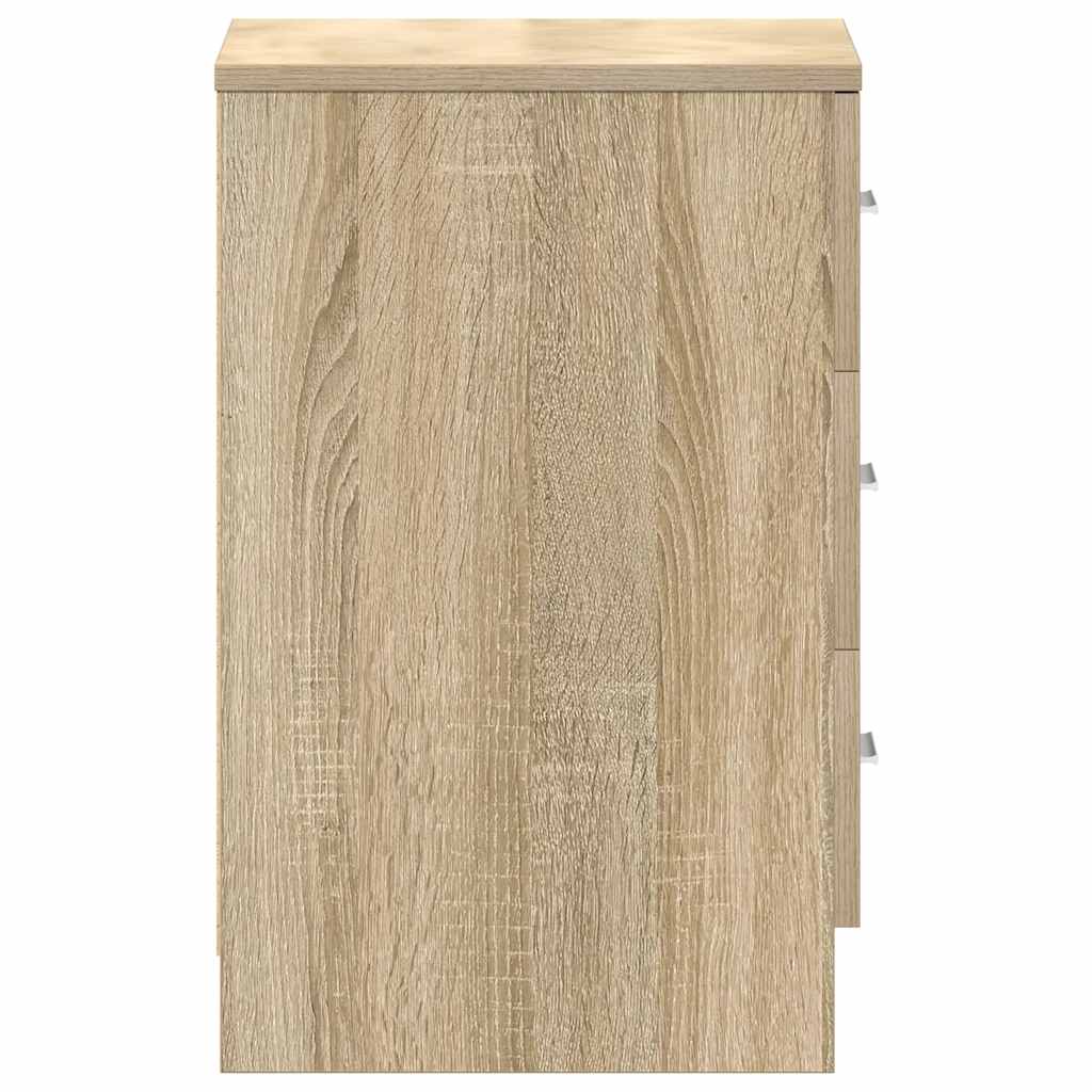Nachttische 2 Stk. Sonoma-Eiche 38x35x56 cm Holzwerkstoff
