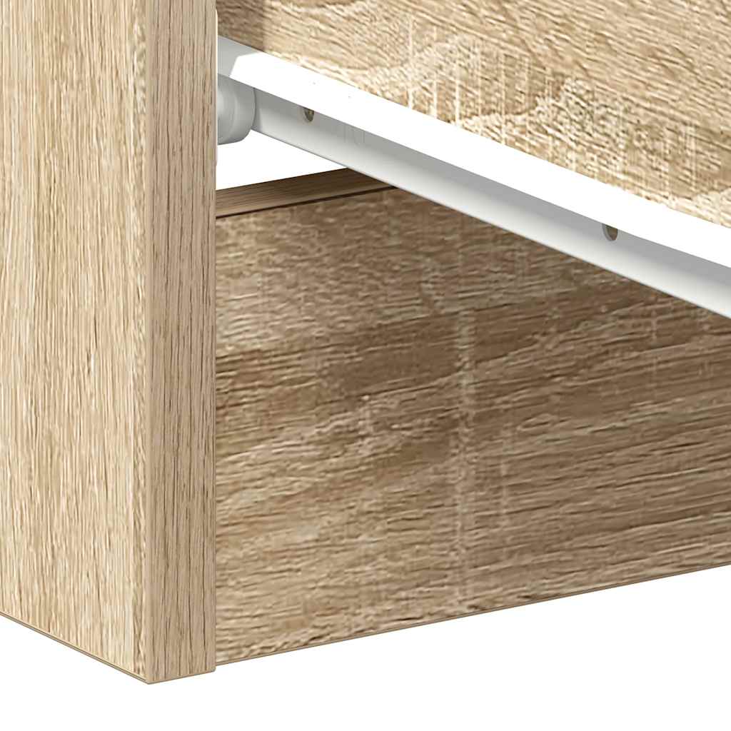 Nachttische 2 Stk. Sonoma-Eiche 38x35x56 cm Holzwerkstoff