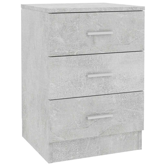 Nachttisch Betongrau 38x35x56 cm Holzwerkstoff