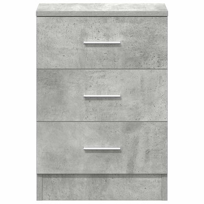 Nachttisch Betongrau 38x35x56 cm Holzwerkstoff