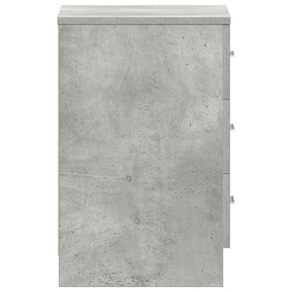 Nachttisch Betongrau 38x35x56 cm Holzwerkstoff