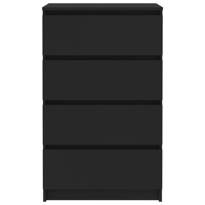 Skænk Sort 60x35x98,5 cm Træ Materiale