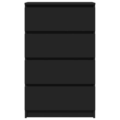 Skænk Sort 60x35x98,5 cm Træ Materiale