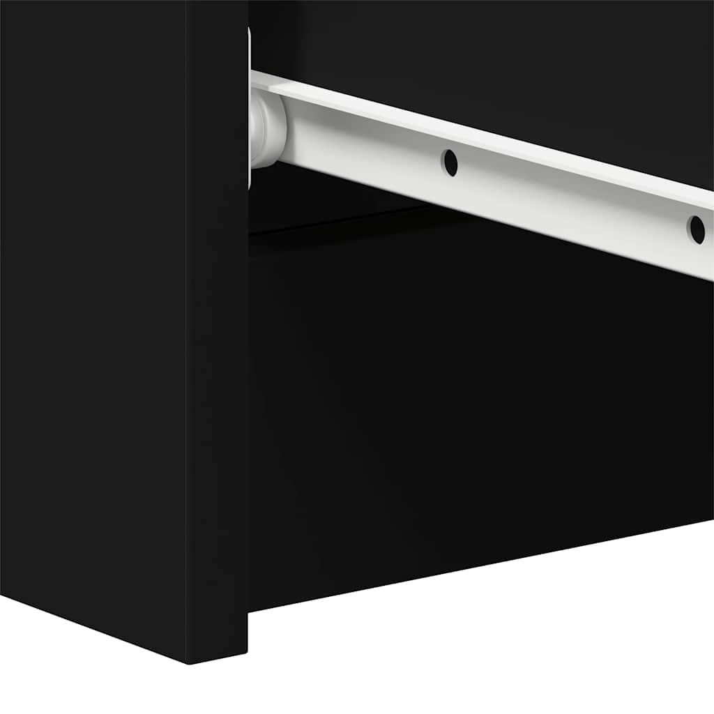 Skænk Sort 60x35x98,5 cm Træ Materiale