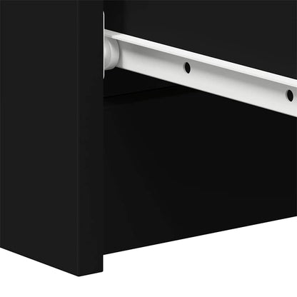 Skænk Sort 60x35x98,5 cm Træ Materiale