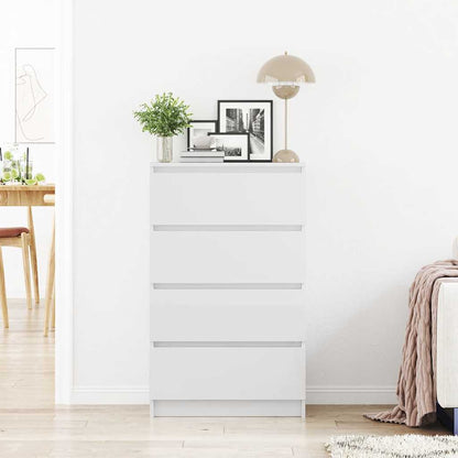 Skænk Højglans Hvid 60x35x98,5 cm Træmateriale