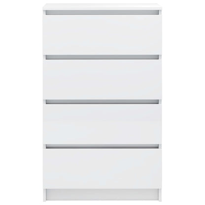 Skænk Højglans Hvid 60x35x98,5 cm Træmateriale