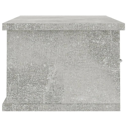 Wand-Schubladenregal Betongrau 60x26x18,5 cm Holzwerkstoff