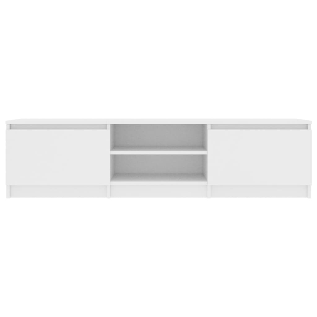TV-skab Hvid 140×40×35,5 cm Træ Materiale