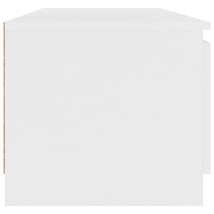 TV-skab Hvid 140×40×35,5 cm Træ Materiale