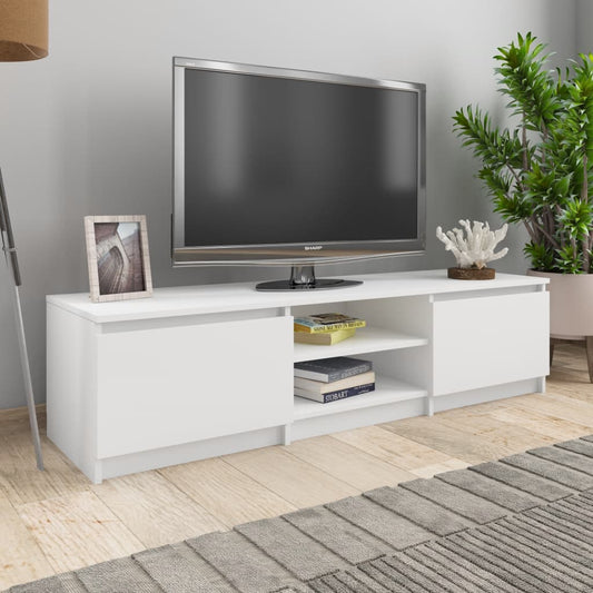TV-skab Hvid 140×40×35,5 cm Træ Materiale
