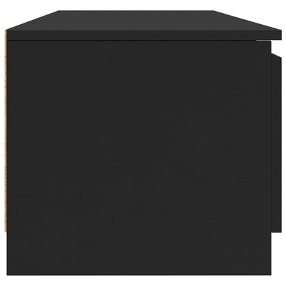 TV-skab Sort 140x40x35,5 cm Træ Materiale