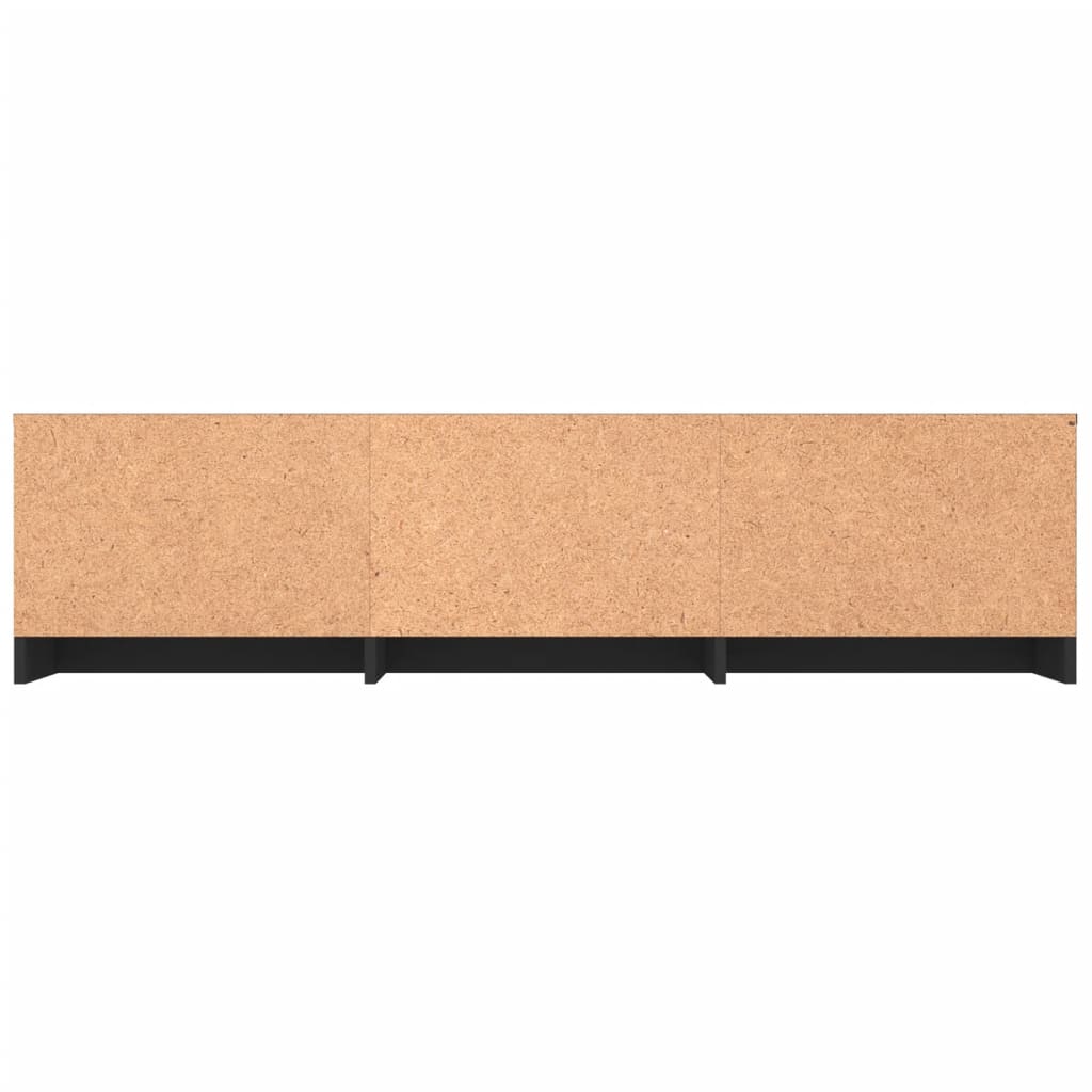 TV-skab Sort 140x40x35,5 cm Træ Materiale