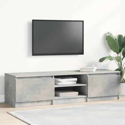 TV-Schrank Betongrau 140x40x35,5 cm Holzwerkstoff