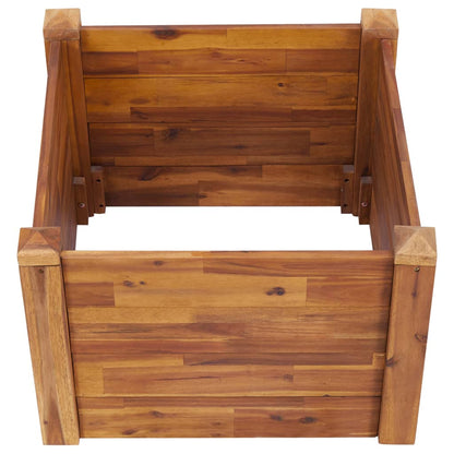 Garten-Hochbeet 60 x 60 x 44 cm Massivholz Akazie