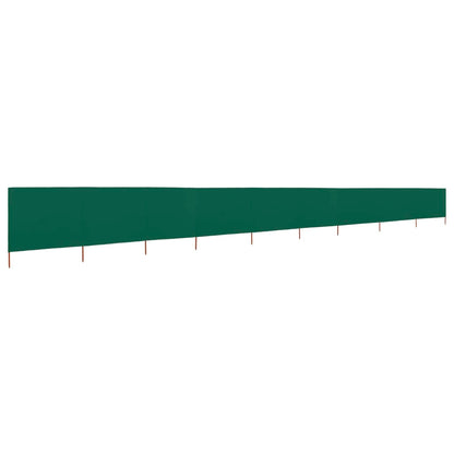 9-teiliges Windschutzgewebe 1200 x 80 cm Grün