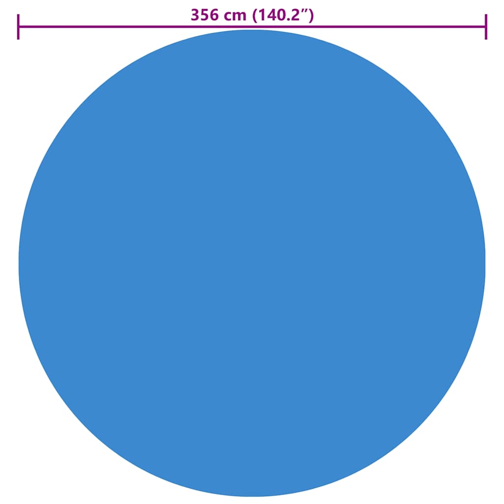 Poolabdeckung Blau 356 cm PE