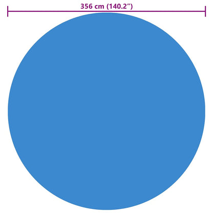 Poolabdeckung Blau 356 cm PE