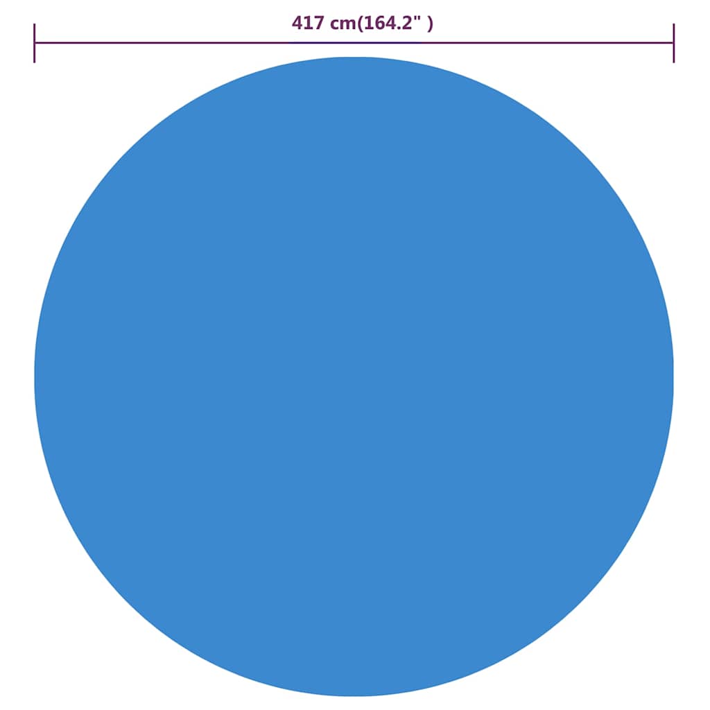 Poolabdeckung Blau 417 cm PE