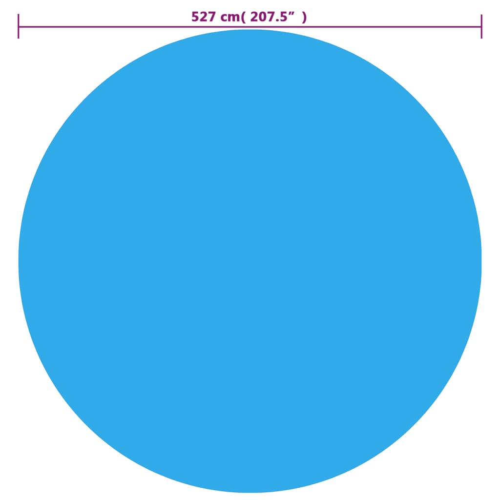 Poolabdeckung Blau 527 cm PE