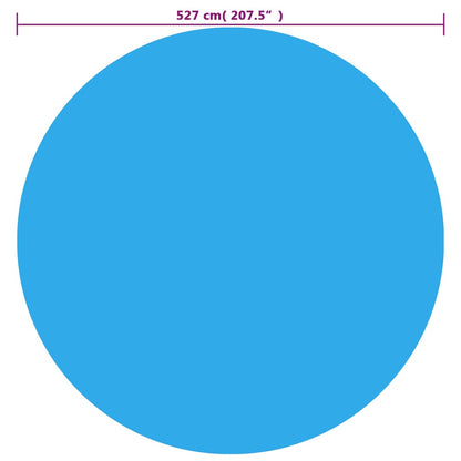 Poolabdeckung Blau 527 cm PE