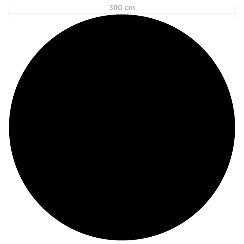 Poolabdeckung Schwarz 300 cm PE