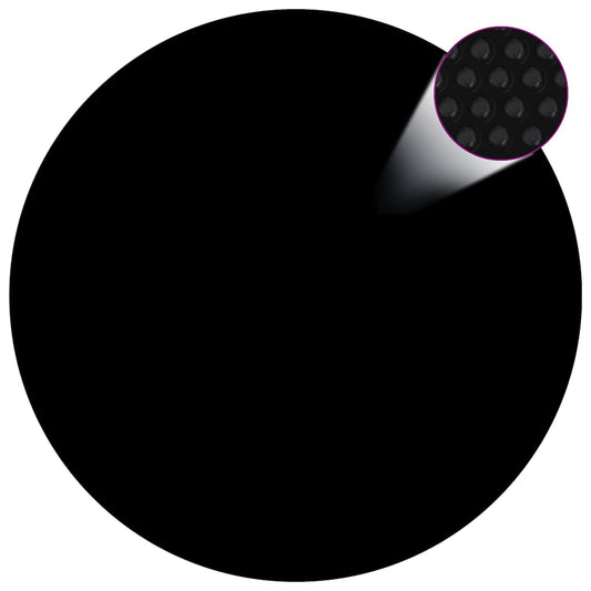 Poolabdeckung Schwarz 417 cm PE