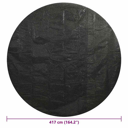 Poolabdeckung Schwarz 417 cm PE