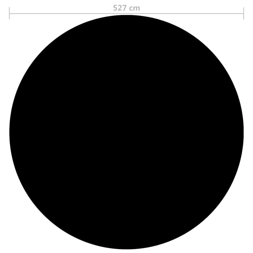 Poolabdeckung Schwarz 527 cm PE
