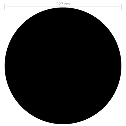 Poolabdeckung Schwarz 527 cm PE