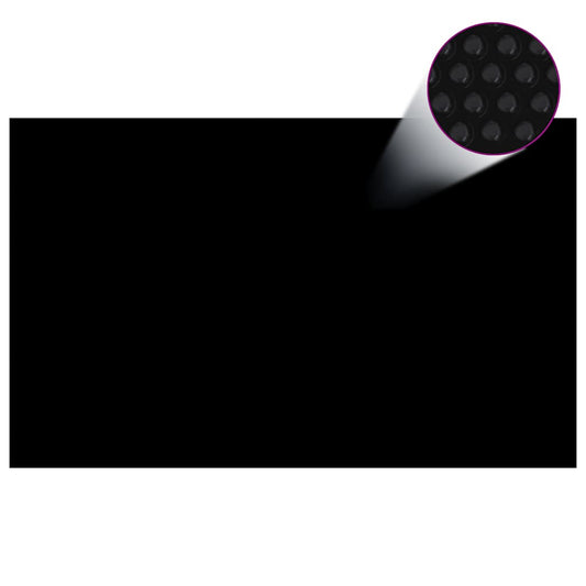 Poolabdeckung Schwarz 260x160 cm PE