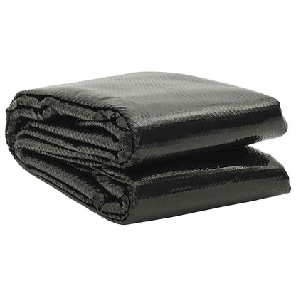 Poolabdeckung Schwarz 975×488 cm PE