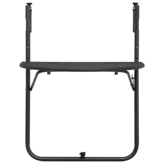 Balkon-Hängetisch Braun 60x64x83,5 cm Kunststoff Rattan-Optik