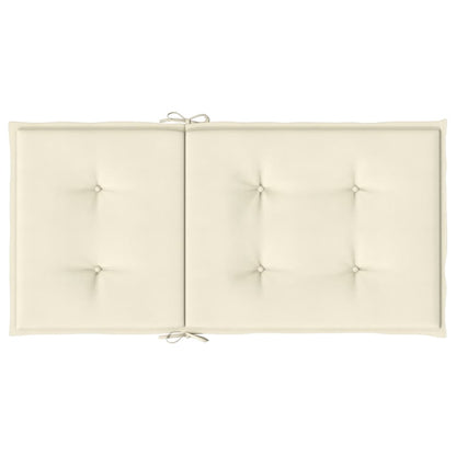 Gartenstuhlauflagen für Niedriglehner 4 Stk. Creme 100x50x3 cm