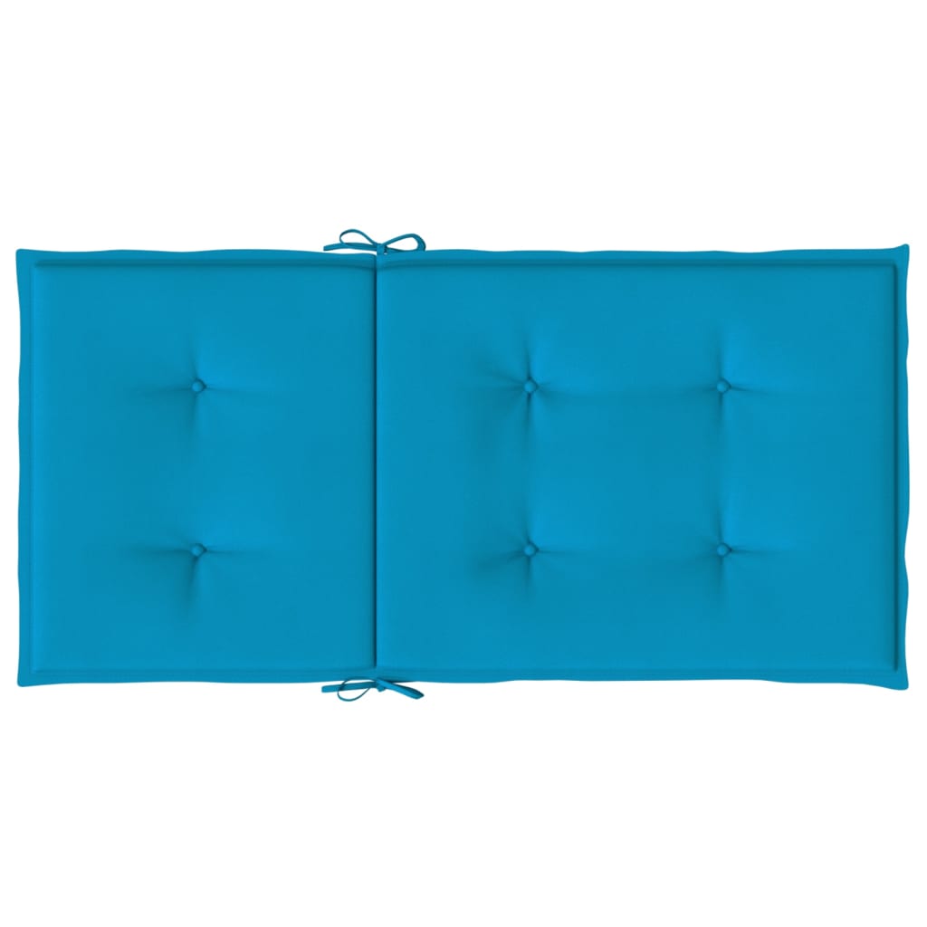 Gartenstuhlauflagen für Niedriglehner 4 Stk. Blau 100x50x3 cm