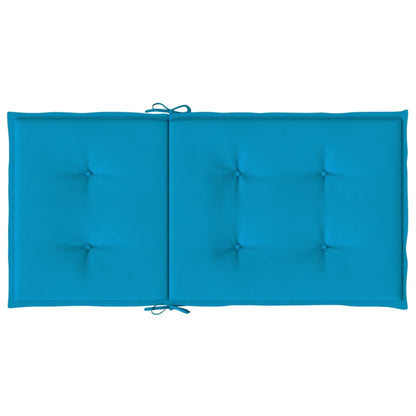Gartenstuhlauflagen für Niedriglehner 4 Stk. Blau 100x50x3 cm