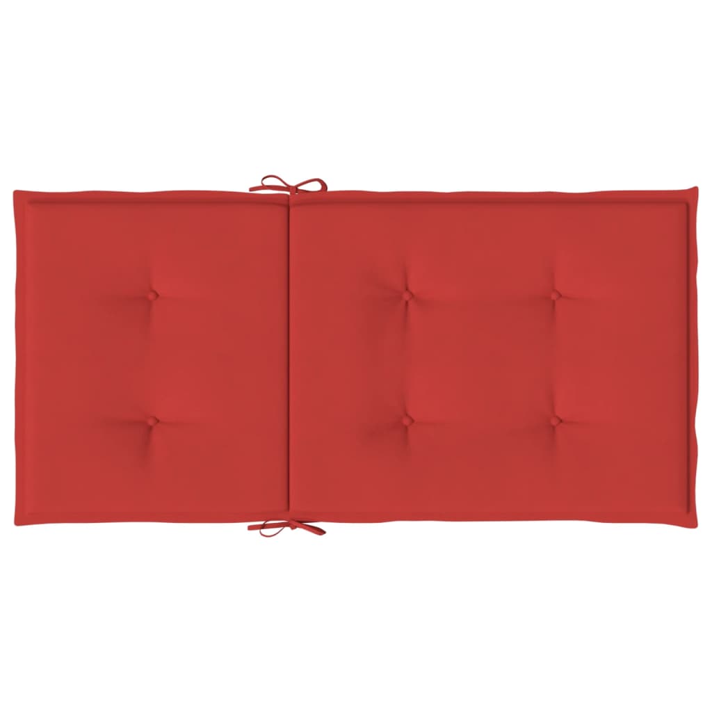 Gartenstuhlauflagen für Niedriglehner 4 Stk. Rot 100x50x3 cm